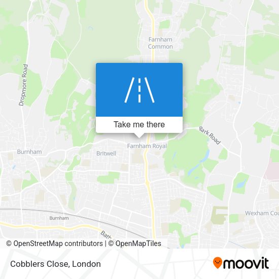 Cobblers Close map