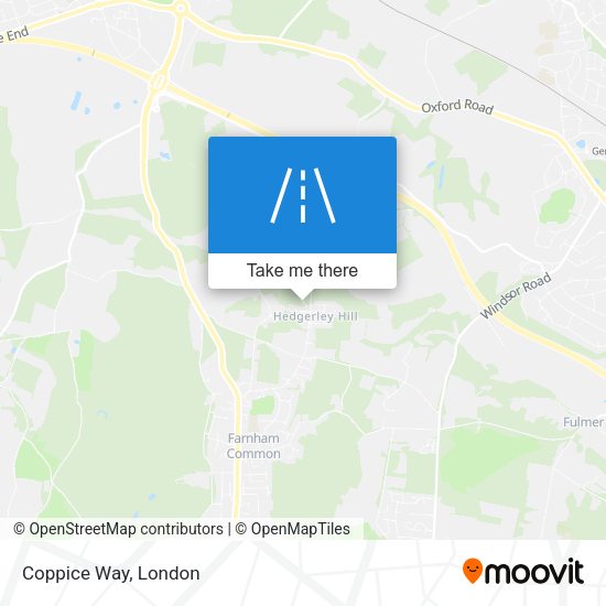 Coppice Way map
