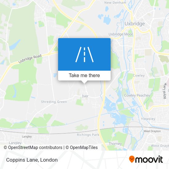Coppins Lane map