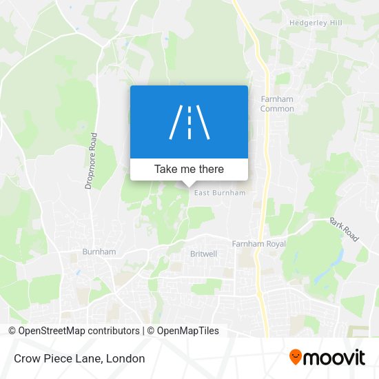 Crow Piece Lane map