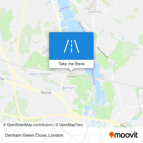 Denham Green Close map