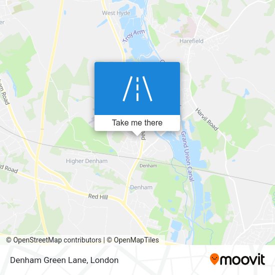 Denham Green Lane map