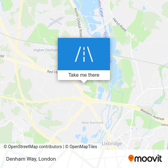 Denham Way map