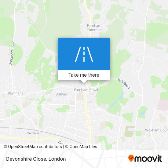 Devonshire Close map