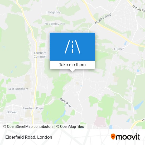 Elderfield Road map