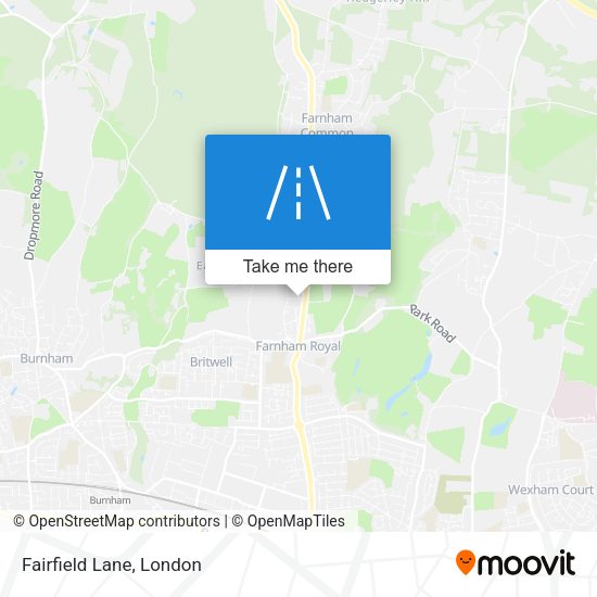 Fairfield Lane map