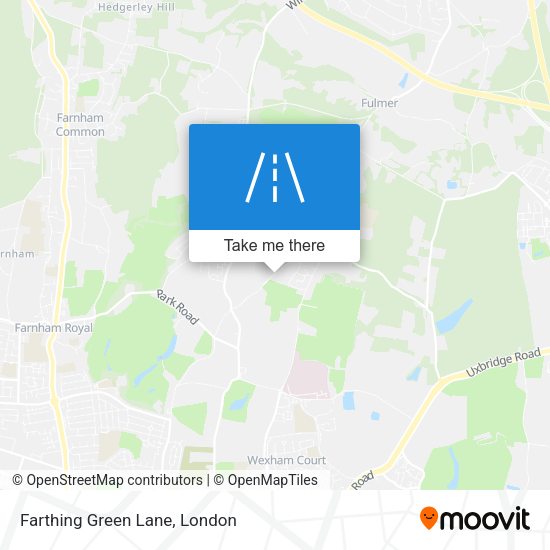 Farthing Green Lane map