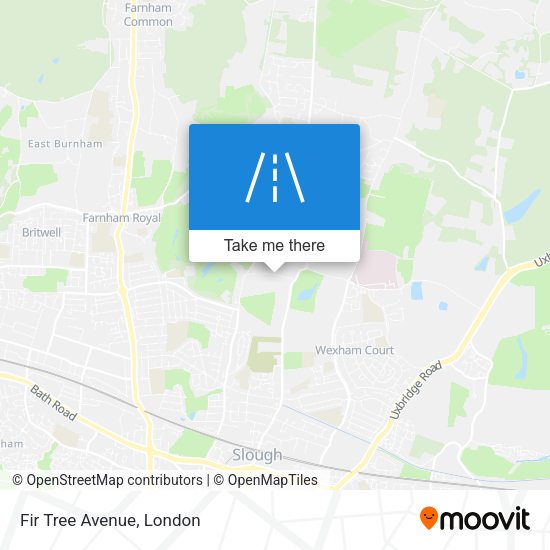 Fir Tree Avenue map