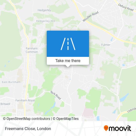 Freemans Close map