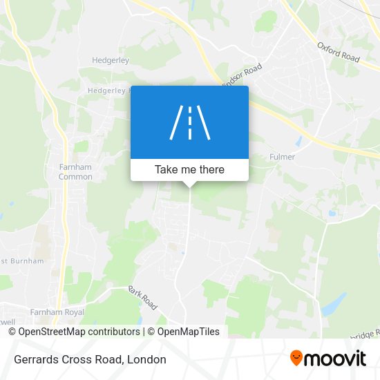 Gerrards Cross Road map