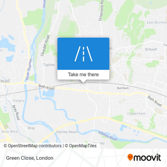 Green Close map