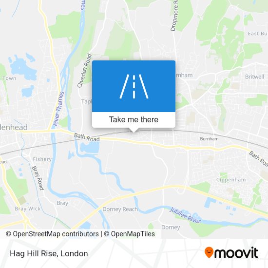 Hag Hill Rise map