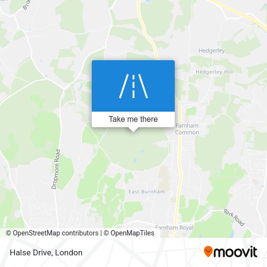 Halse Drive map