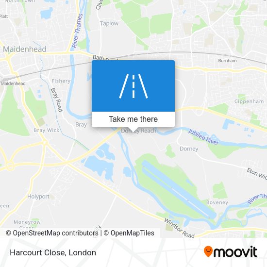 Harcourt Close map
