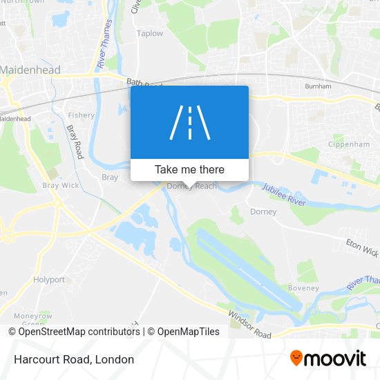 Harcourt Road map
