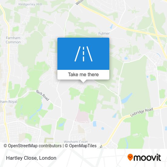 Hartley Close map