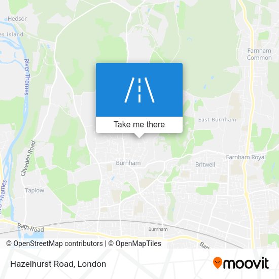 Hazelhurst Road map