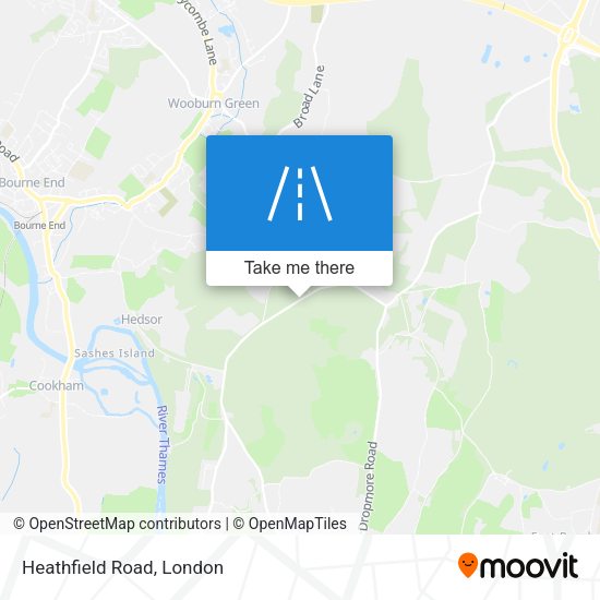 Heathfield Road map