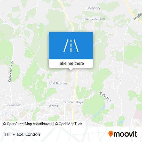 Hill Place map