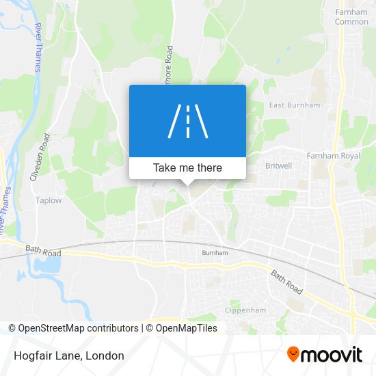 Hogfair Lane map