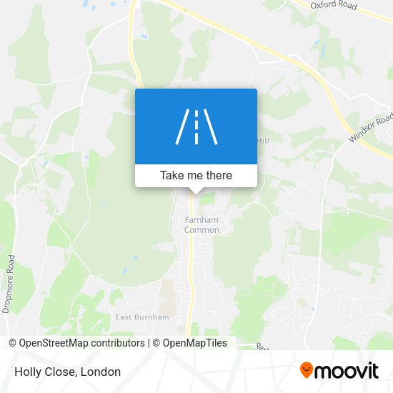 Holly Close map