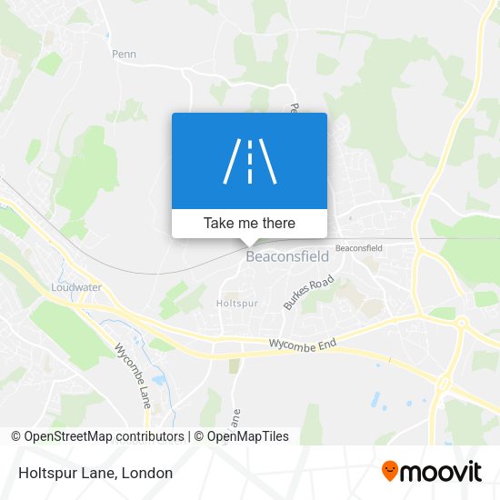 Holtspur Lane map