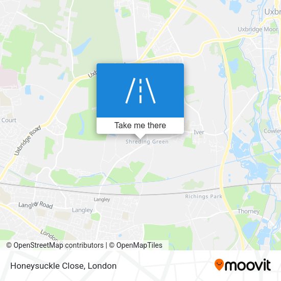 Honeysuckle Close map