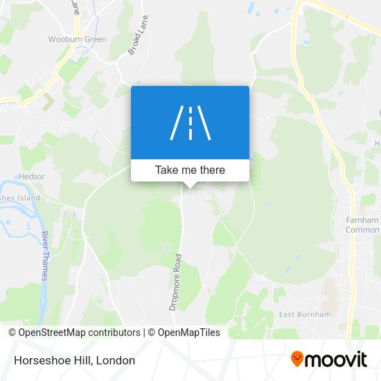 Horseshoe Hill map