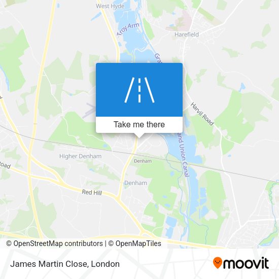 James Martin Close map