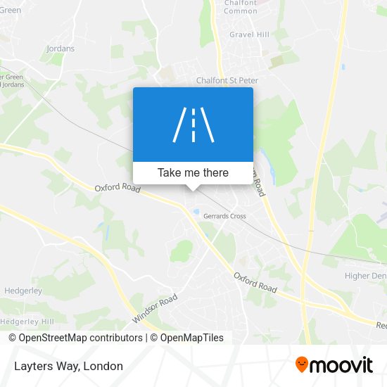 Layters Way map