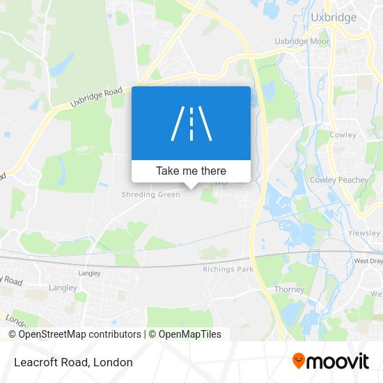 Leacroft Road map