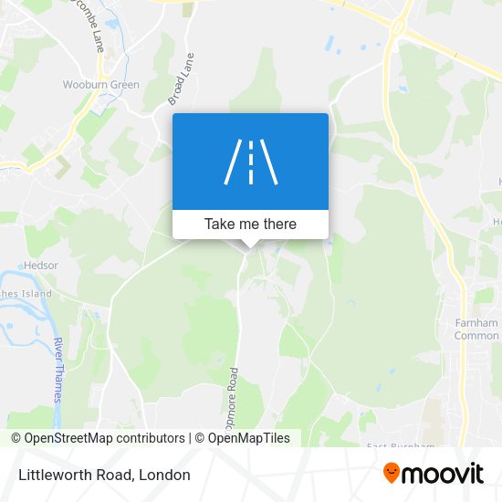 Littleworth Road map