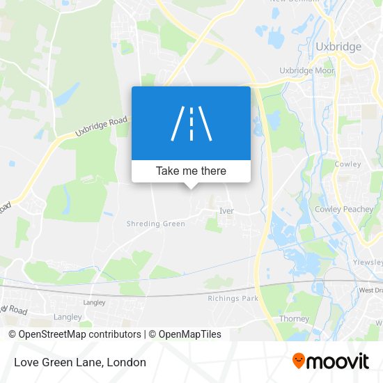 Love Green Lane map