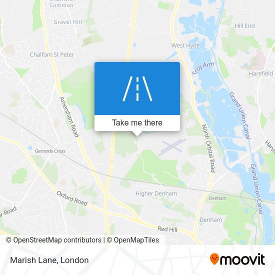 Marish Lane map