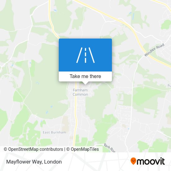 Mayflower Way map