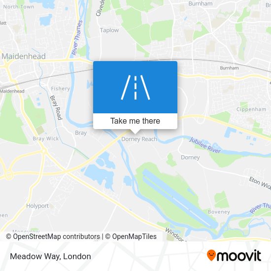 Meadow Way map