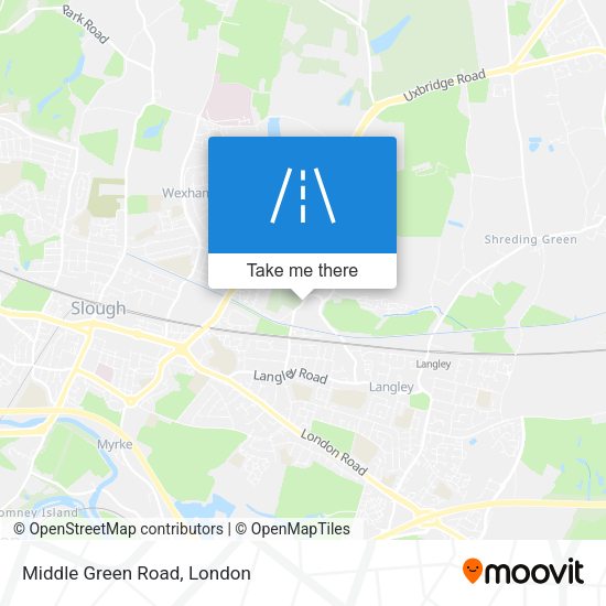 Middle Green Road map