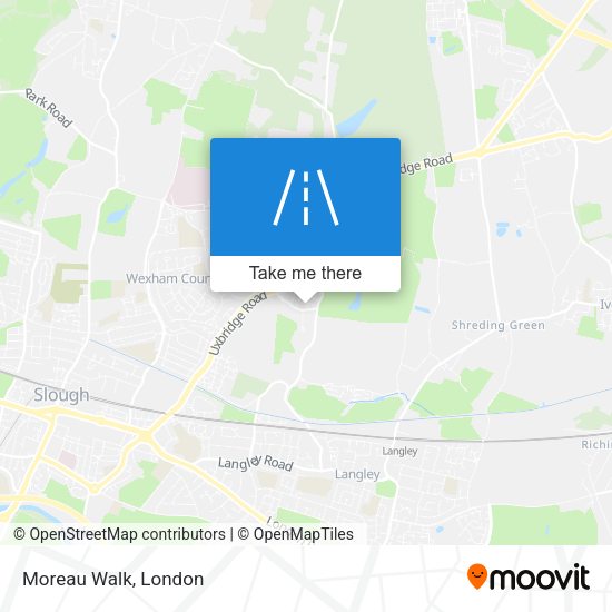 Moreau Walk map
