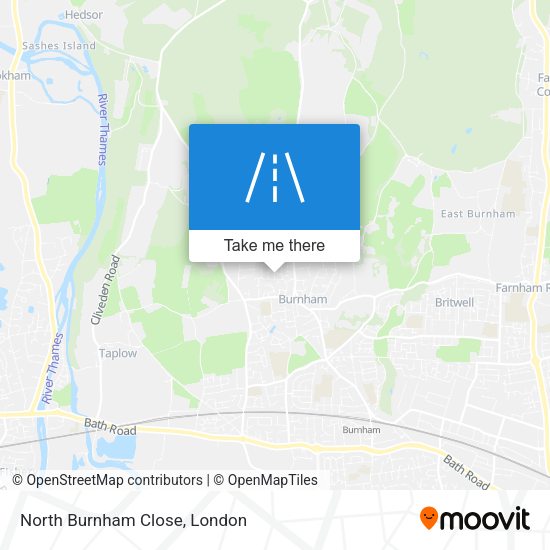 North Burnham Close map