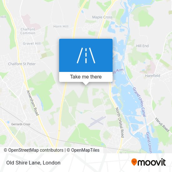 Old Shire Lane map