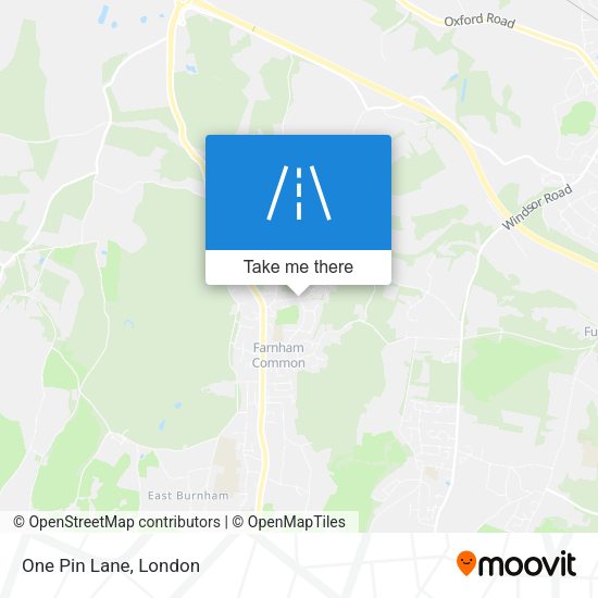 One Pin Lane map