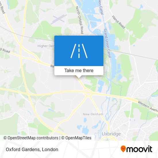 Oxford Gardens map