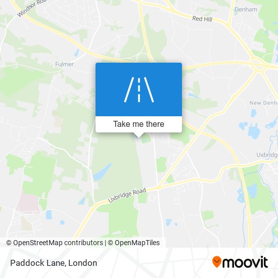 Paddock Lane map