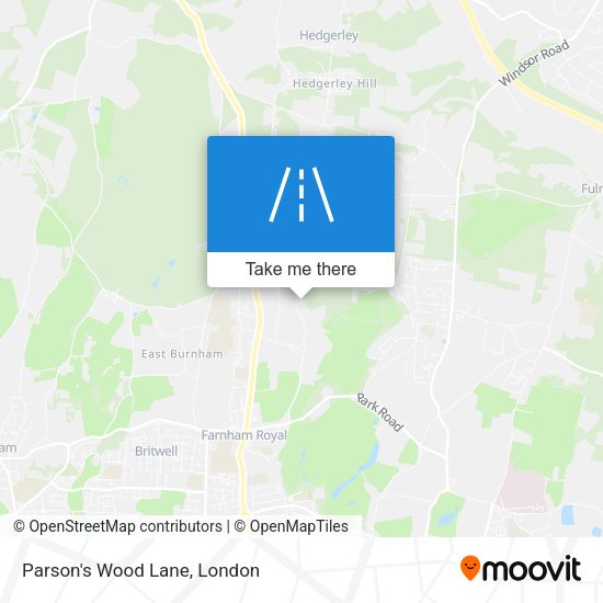 Parson's Wood Lane map