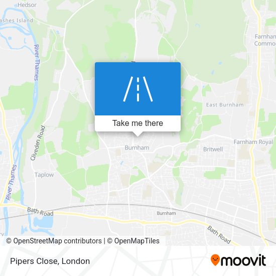 Pipers Close map