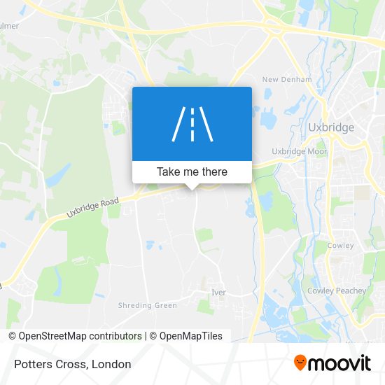 Potters Cross map