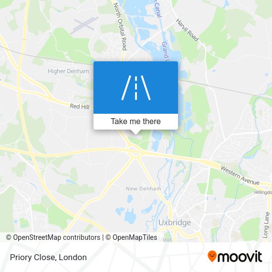 Priory Close map