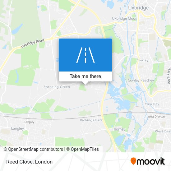 Reed Close map
