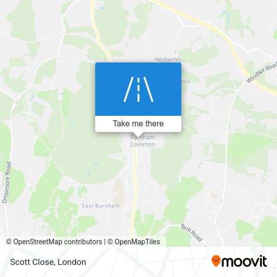 Scott Close map