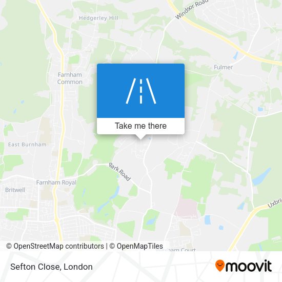 Sefton Close map